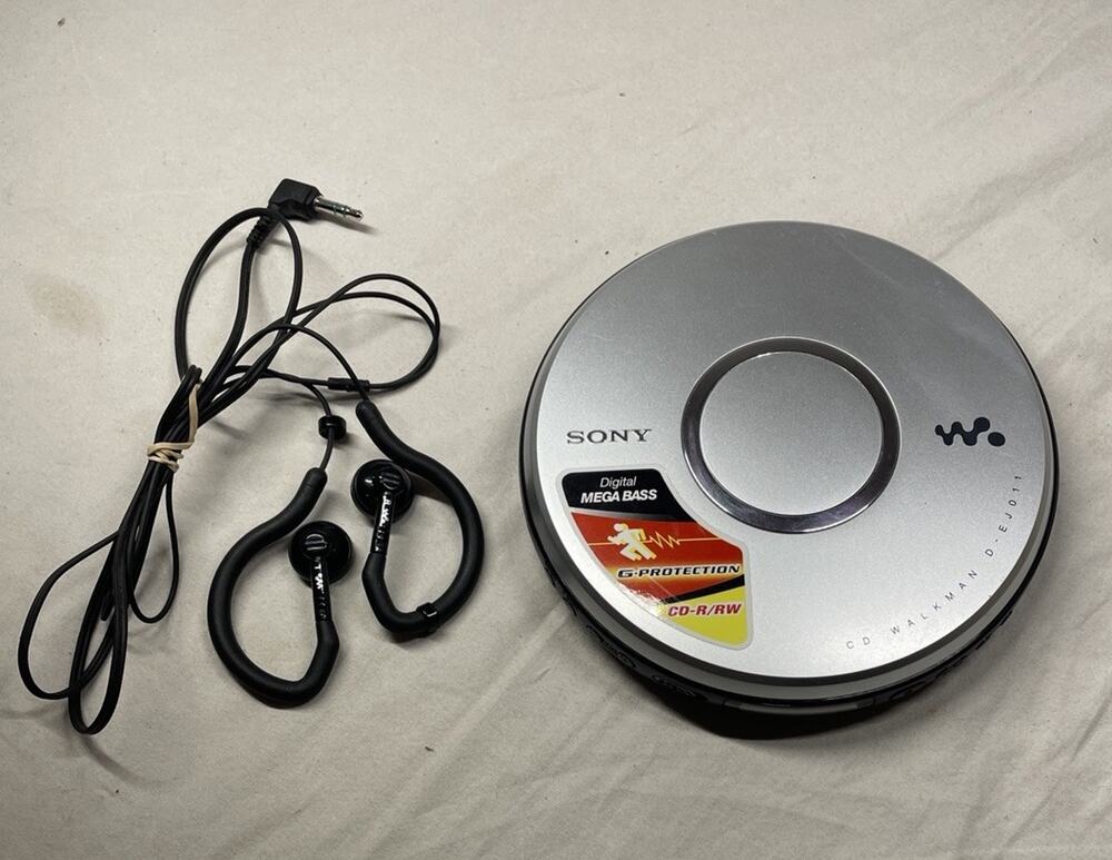Sony Walkman D-EJ011 Portable CD Player Mega Bass G-Protection Tested CD-R/RW